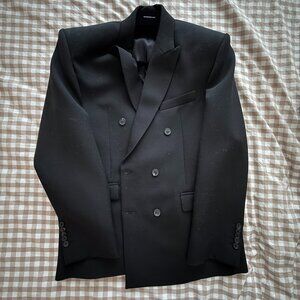 Wardrobe NYC | double-breasted wool blazer | Large | Black | NWT